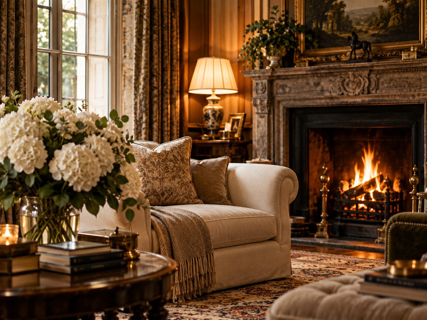 Eleanor Ashford, Aufnahme in klassischem Interieur